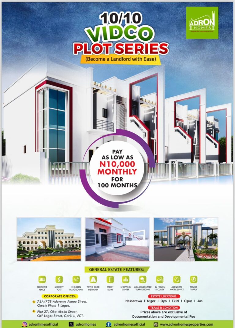 Adron Homes Introduces Vidco Plot Series; Affordable and Flexible Land Purchase Solutions for All Income Categories