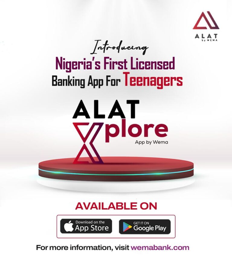 Wema Bank Pioneers Nigeria’s First Licenced Banking App For Teenagers, ALAT Xplore App
