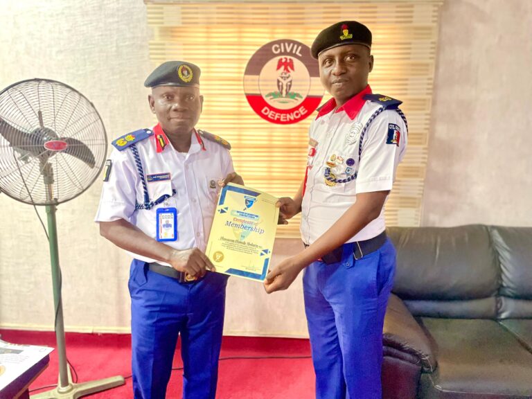 Lagos Nscdc: Abolurin Presents Course, Membership Certificates to Commandant
