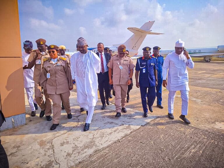 Lagos Nscdc Commandant Welcomes Hon. Min. OluBunmi Ojo