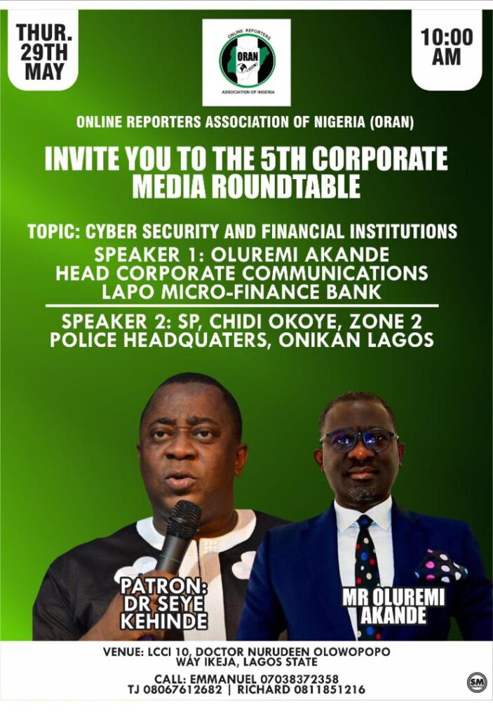 ORAN Unites Expert to Discuss Cybersecurity in Financial Institutions