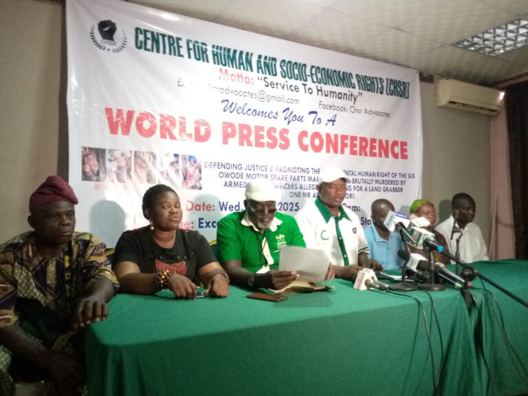 Owode-Onirin: CHSR, Families Seek Justice for Slain Lagos Traders