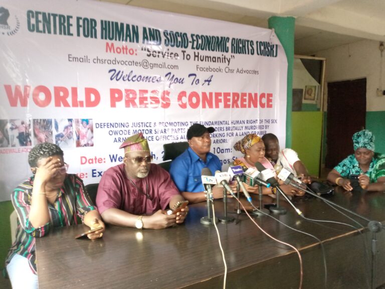 Lagos Market Killings : CHSR Condemns Attorney General’s Negligence, Frowns at Suspected Killers Release