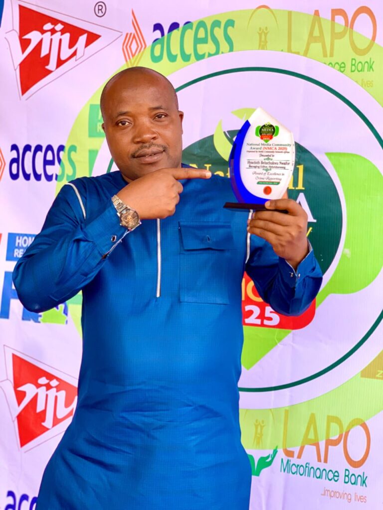 Excellence in Crime Reporting: NMCA 2025 Recognizes Hybrid News NG Managing Editor, Hyacinth Nwafor