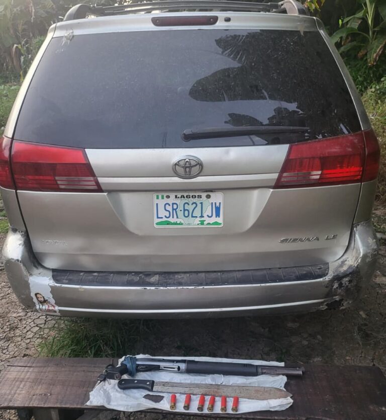 Delta Police Arrest Suspected Cultists, Recovers Beretta Pistol, Locally Made Guns, Six life Cartridges, Toyota Sienna Vehicle