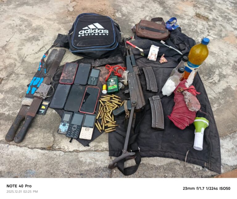 Delta Police Engages Suspected Kidnappers, Cultists, Recovers AK-47 Rifle, Local Fabricated Pistols, 51 Live Cartridges